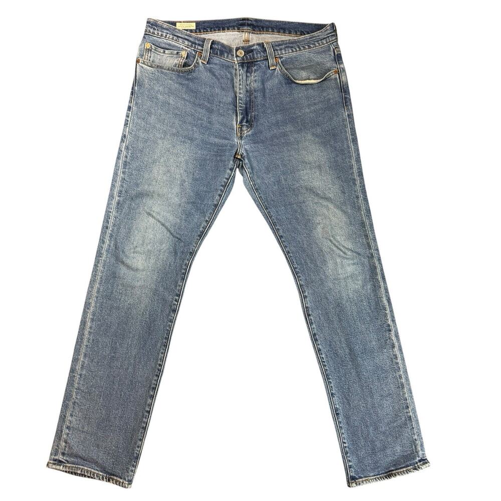 Levi's Premium 511 Slim Men's Selvedge Jeans Medium Wash Blue Size 34W x 30L